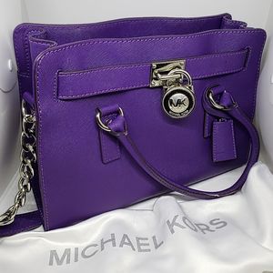 Michael Kors Hamilton East West Satchel - Grape